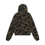 retro street hooded sweatshirt jacket