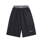 Panelled contrast plaid shorts