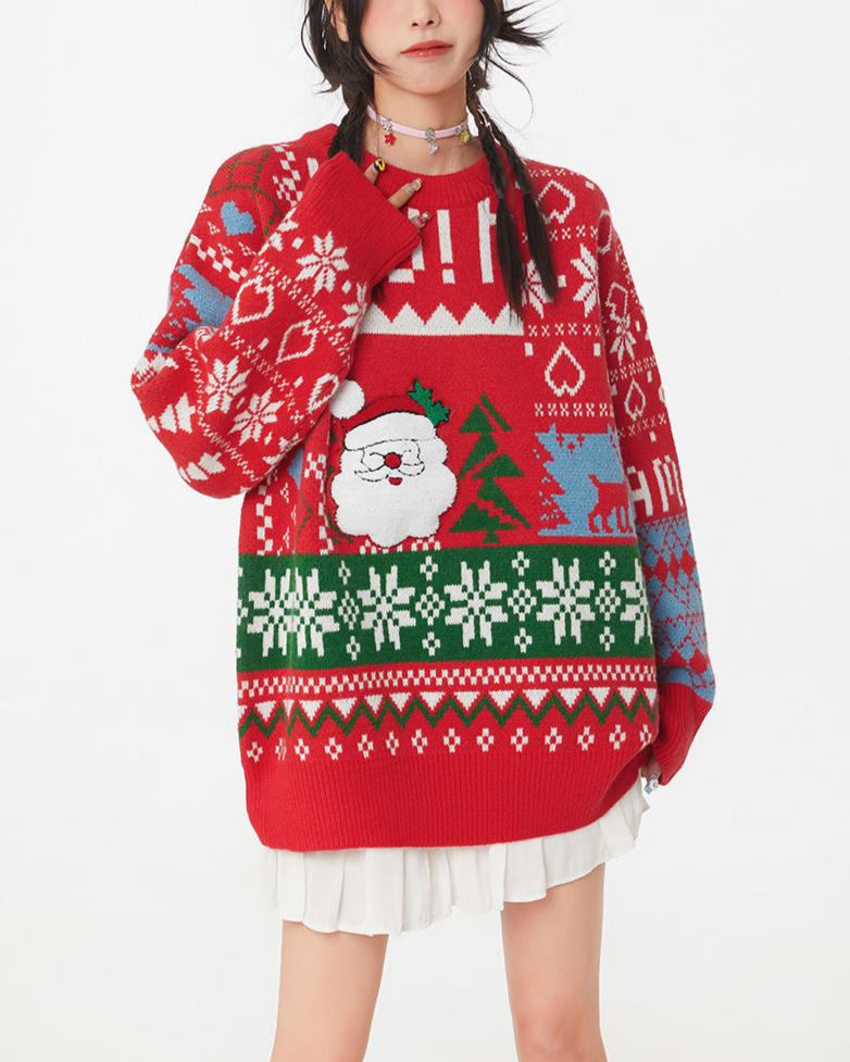 Christmas crew neck sweater