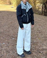 Short, versatile cotton-padded jacket