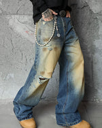 ripped distressed jeans