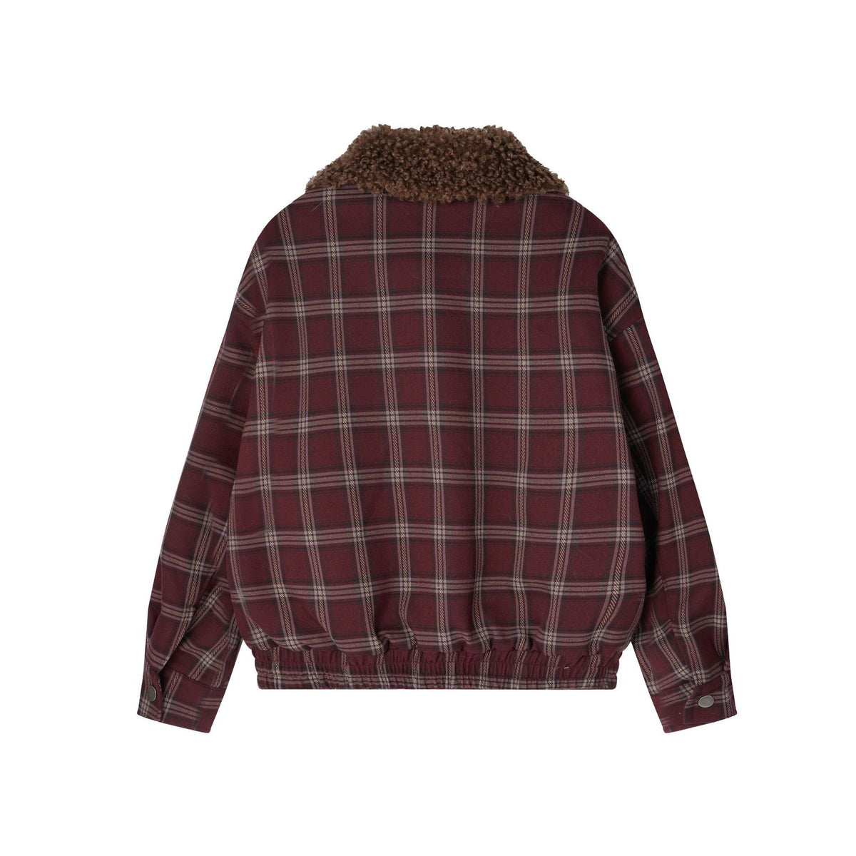 retro plaid cotton jacket