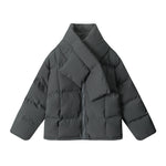 두껍고 따뜻한 스카프 코트