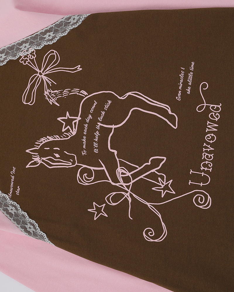 대비색 스티칭 긴팔