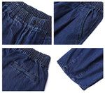 復古闊腿直筒牛仔褲