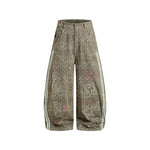 休閑波點牛仔褲