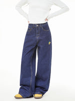 復古休閑牛仔長褲