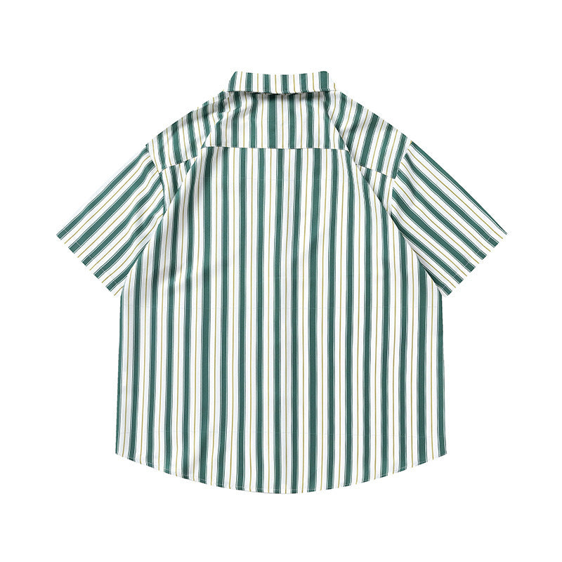 retro striped simple shirt