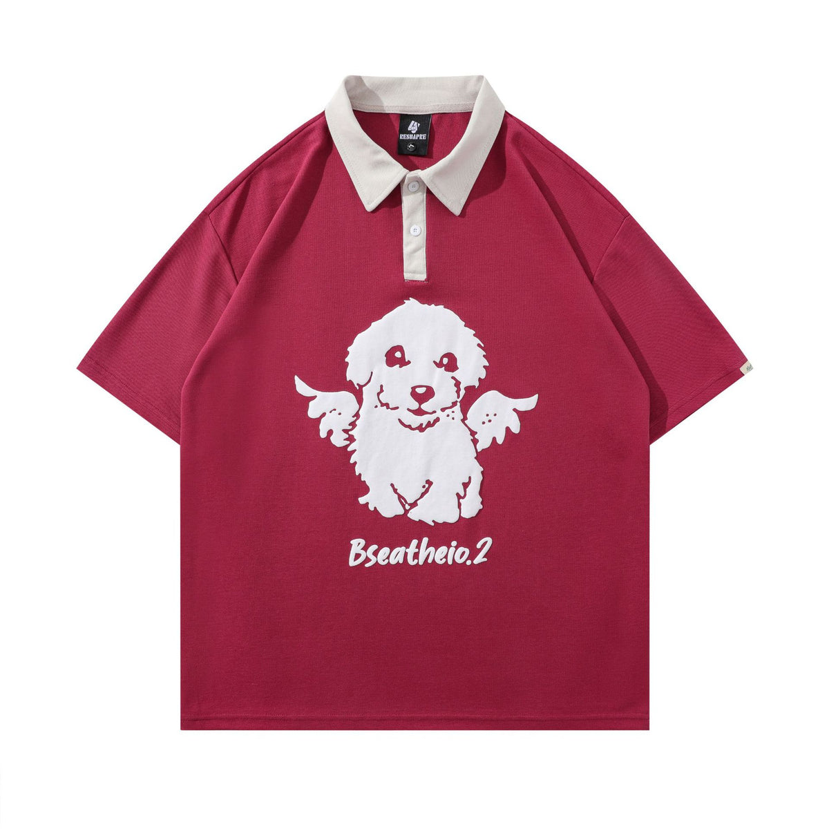 American retro puppy short sleeves