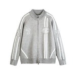 컬러 블록 니트 소재의 활용도 높은 코트