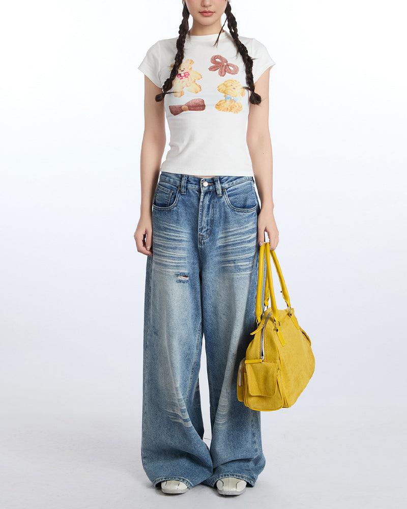 スリムフィット ベア 半袖Tシャツ