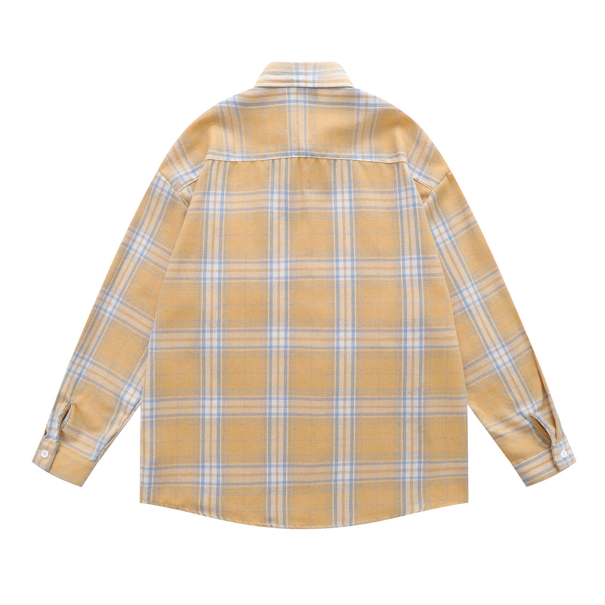 retro plaid long sleeve shirt