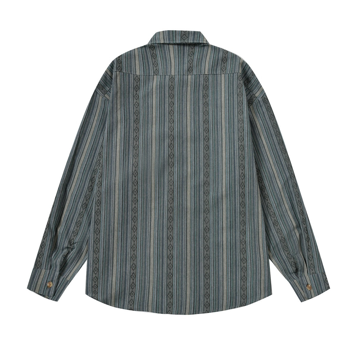 Retro simple striped long-sleeved shirt