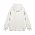 Vintage embroidered hooded sweatshirt