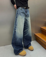 休閑水洗牛仔褲