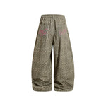 休閑波點牛仔褲