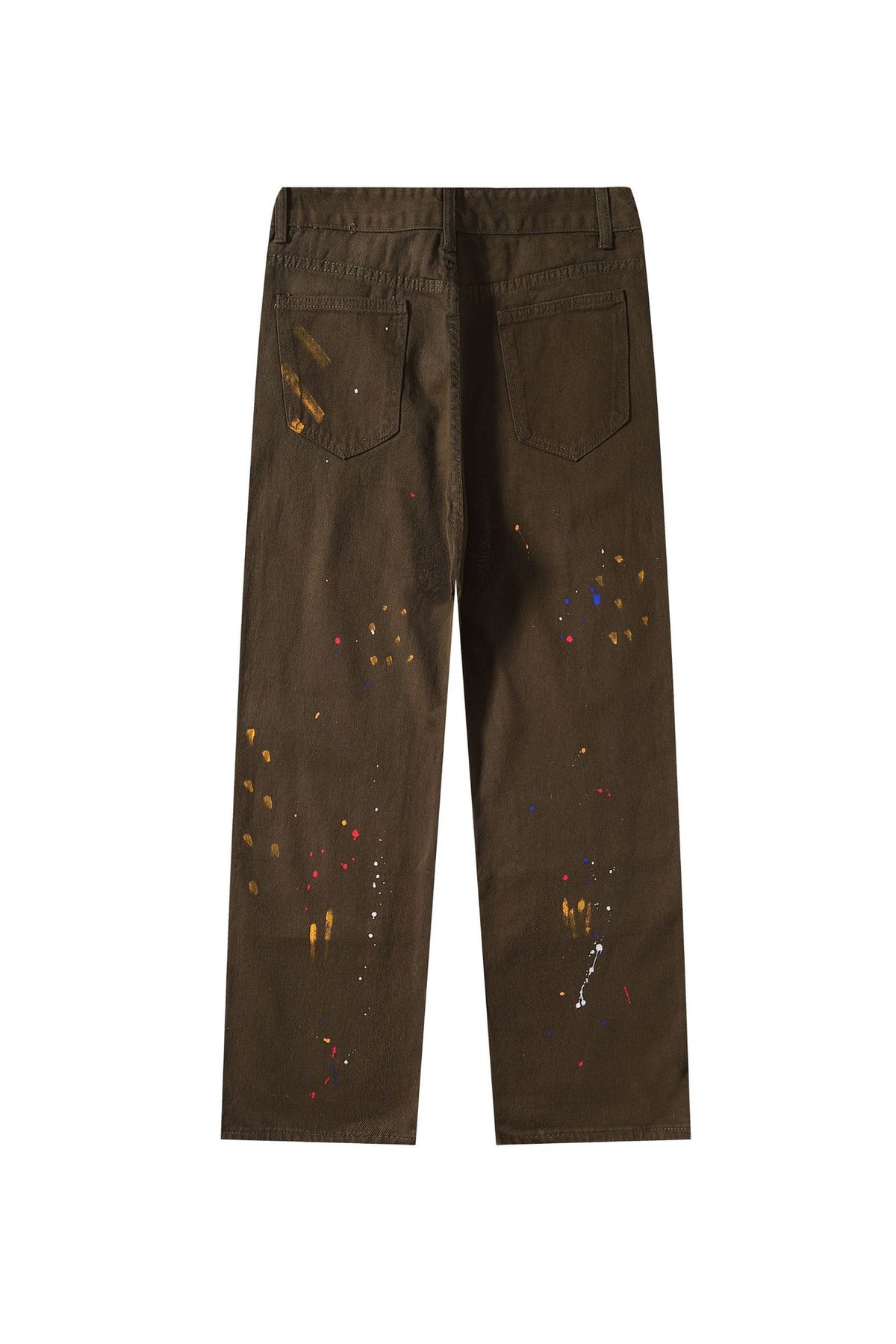 American vintage washed denim trousers