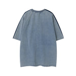 워시드 데님 반팔