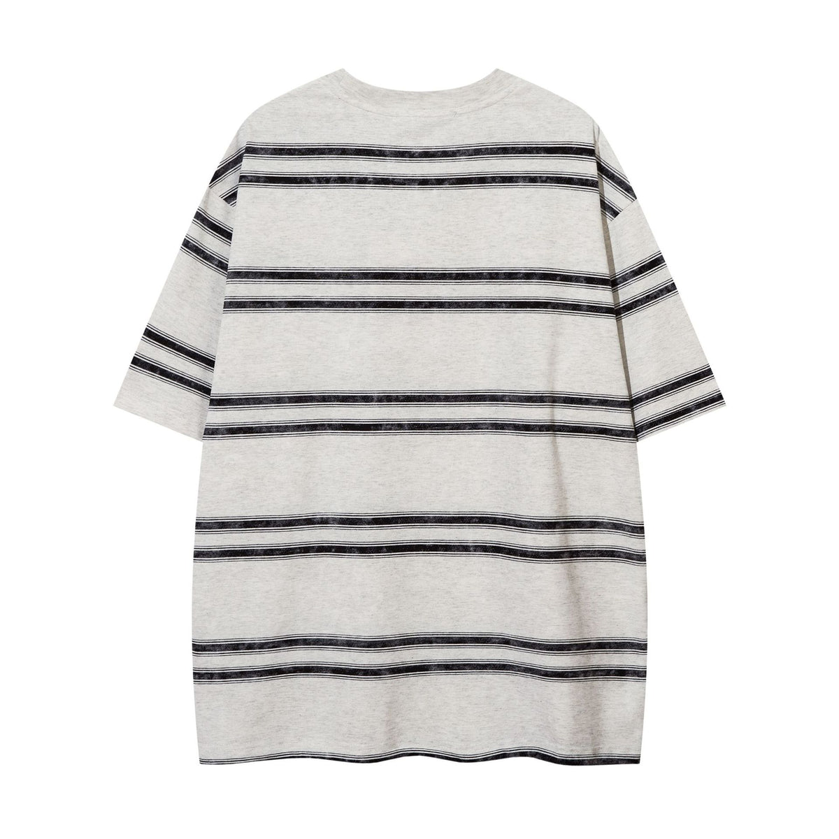 American striped contrast printed short sleeves