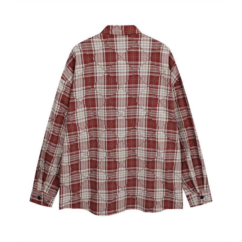 vintage plaid long sleeve shirt