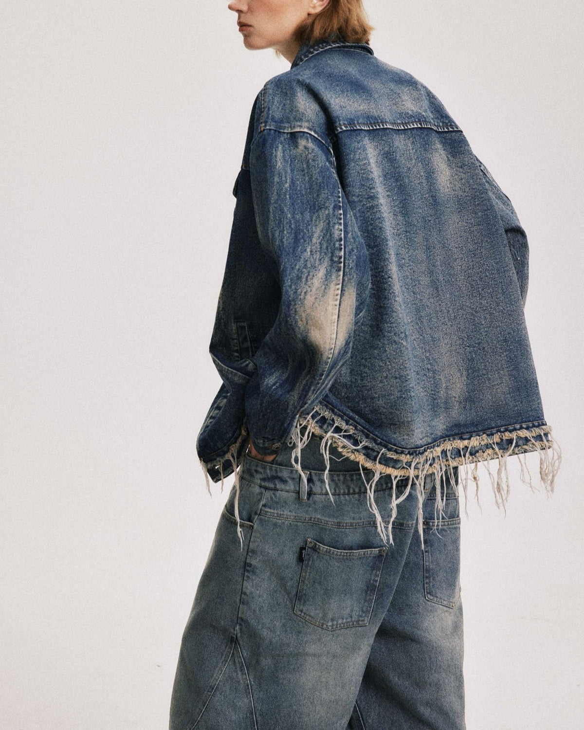 Vintage washed denim jacket