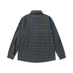 plaid loose long-sleeved shirt