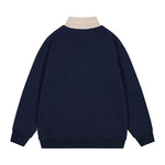 復古假兩件領帶衛衣