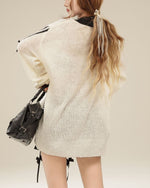 復古刺綉針織毛衣