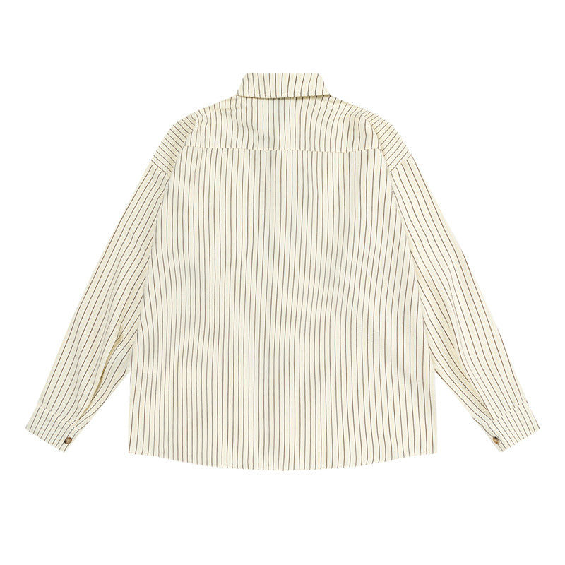 Retro striped tie shirt