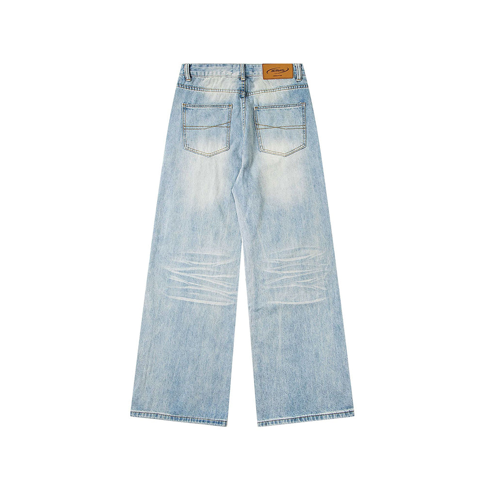 Simple straight leg jeans