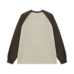 復古撞色拼接圓領衛衣
