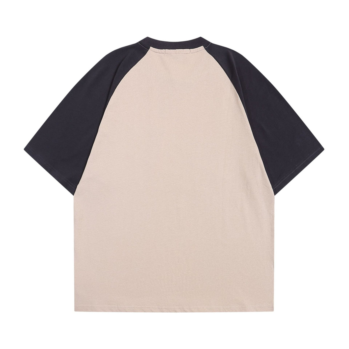 American retro contrasting raglan letter short sleeves