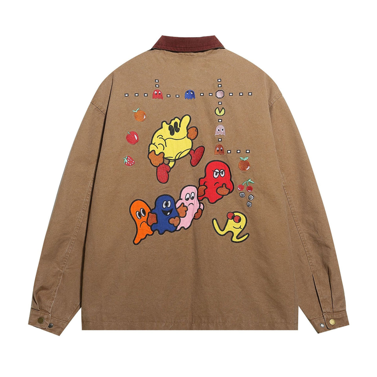 Contrast Color Fun Cartoon Versatile Jacket 