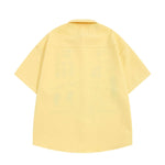 美式復古刺綉卡通襯衫