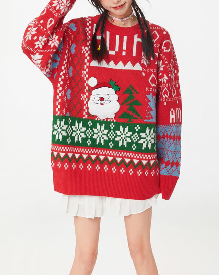 Christmas crew neck sweater