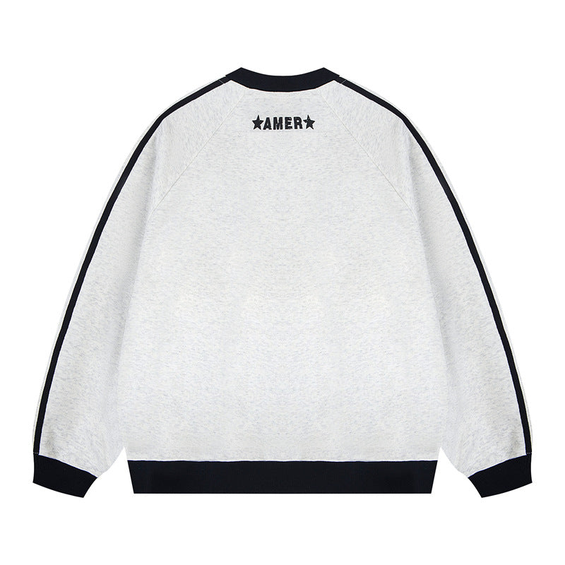 Retro Three Stripes Versatile Sweatshirt