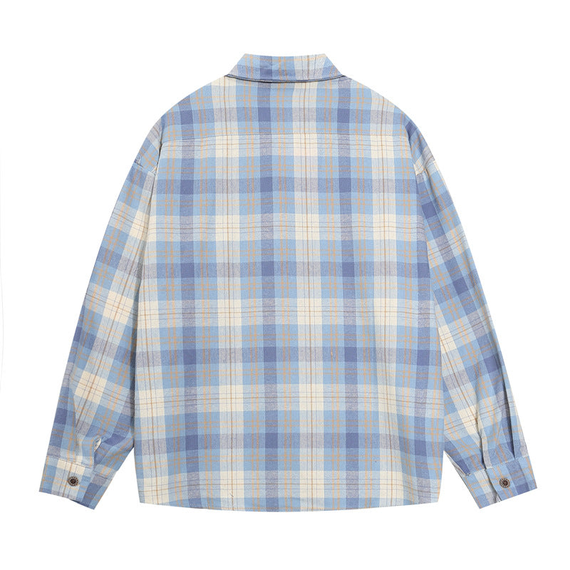 Retro Fun Plaid Long Sleeve Shirt