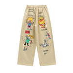 Cute cartoon casual pants