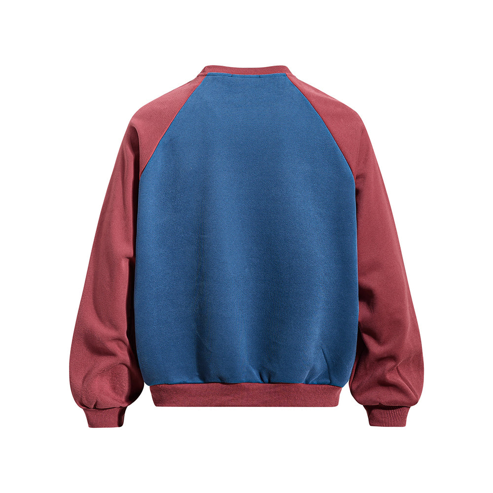 Casual color-blocked sweatshirt