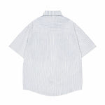 Retro fun striped short sleeve shirt