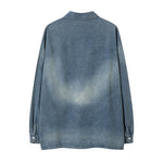 復古水洗字母百搭長袖