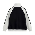 배색이 돋보이는 루즈하고 활용도가 높은 커플 자켓