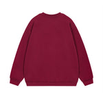 復古印花圓領衛衣