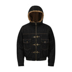 Retro hooded cotton jacket