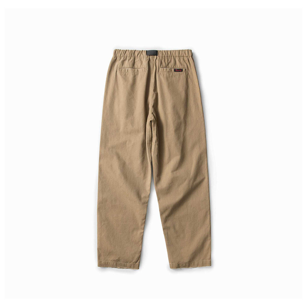 Solid color retro casual pants