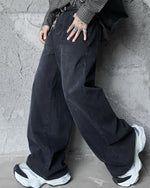 Simple wide-leg trousers