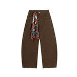 Retro-style wide-leg pants