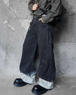 Contrast gradient jeans