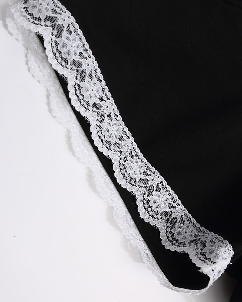 레이스 장식 반바지