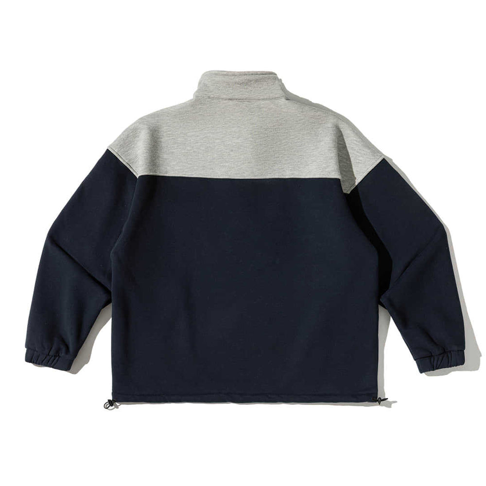 Color-blocked pullover sweatshirt